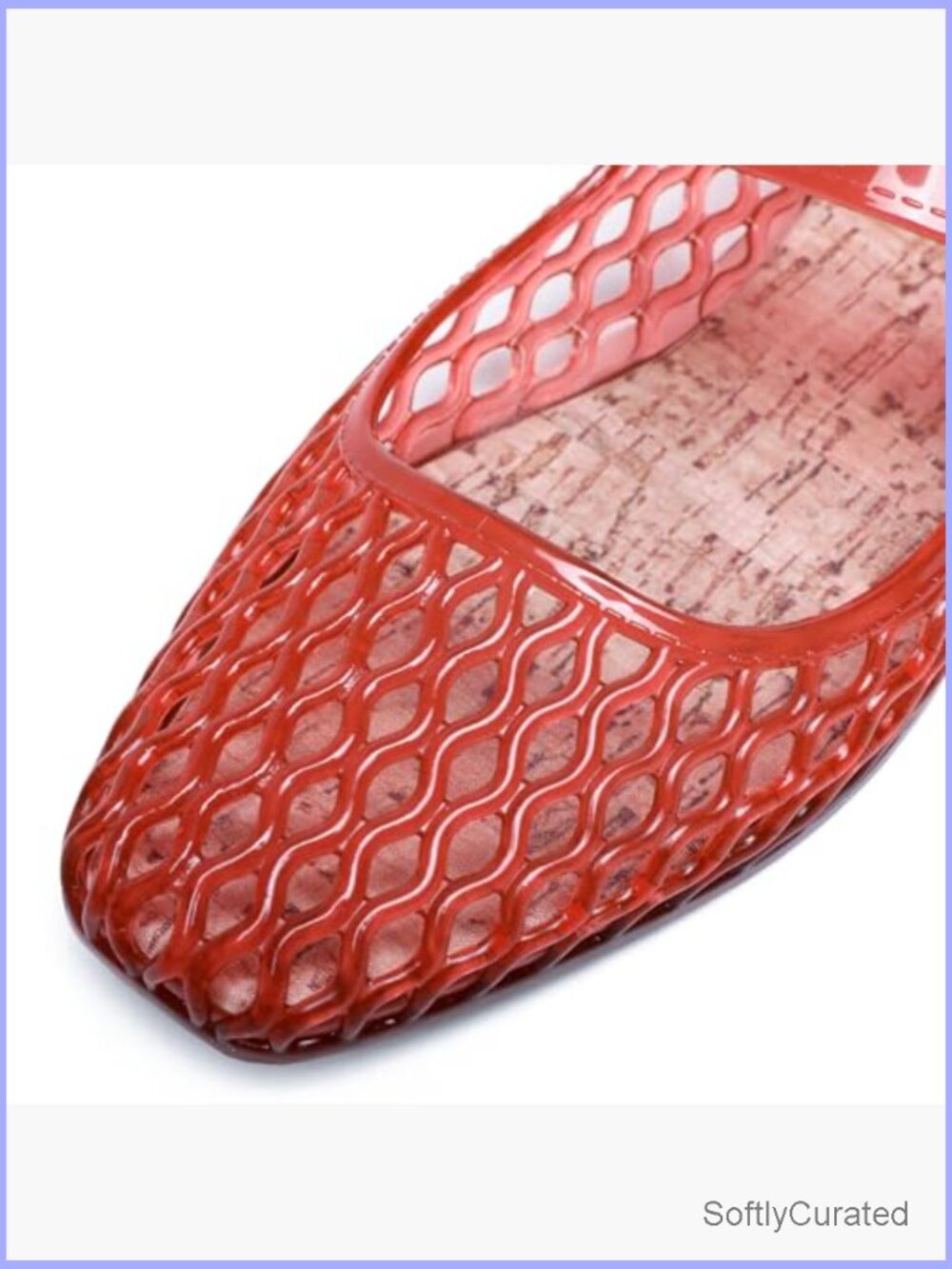 Square Toe Mesh Ballet Flats Women Clear Jellies Buckle Strap Beach Flats - Picture 7 of 7
